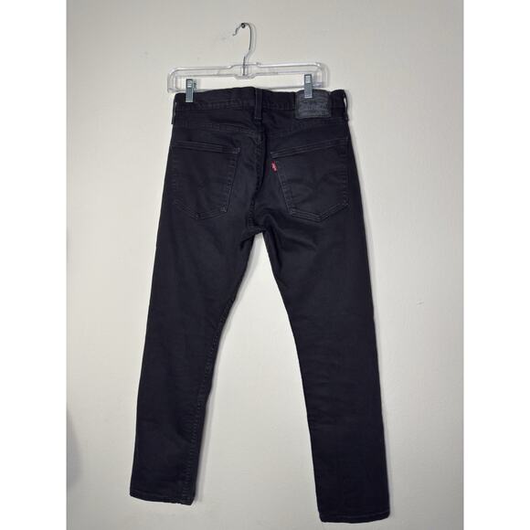 Levis 502 Jeans Men 30"x30" (27 Actual Inseam) Black Taper Fit Pants Native Cali - Picture 4 of 10